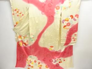 アンティーク　菊模様刺繍振袖